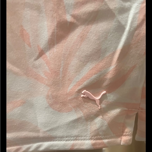 NWT Puma Sleeveless Coral and White Dress w/ shorts - Picture 5 of 7